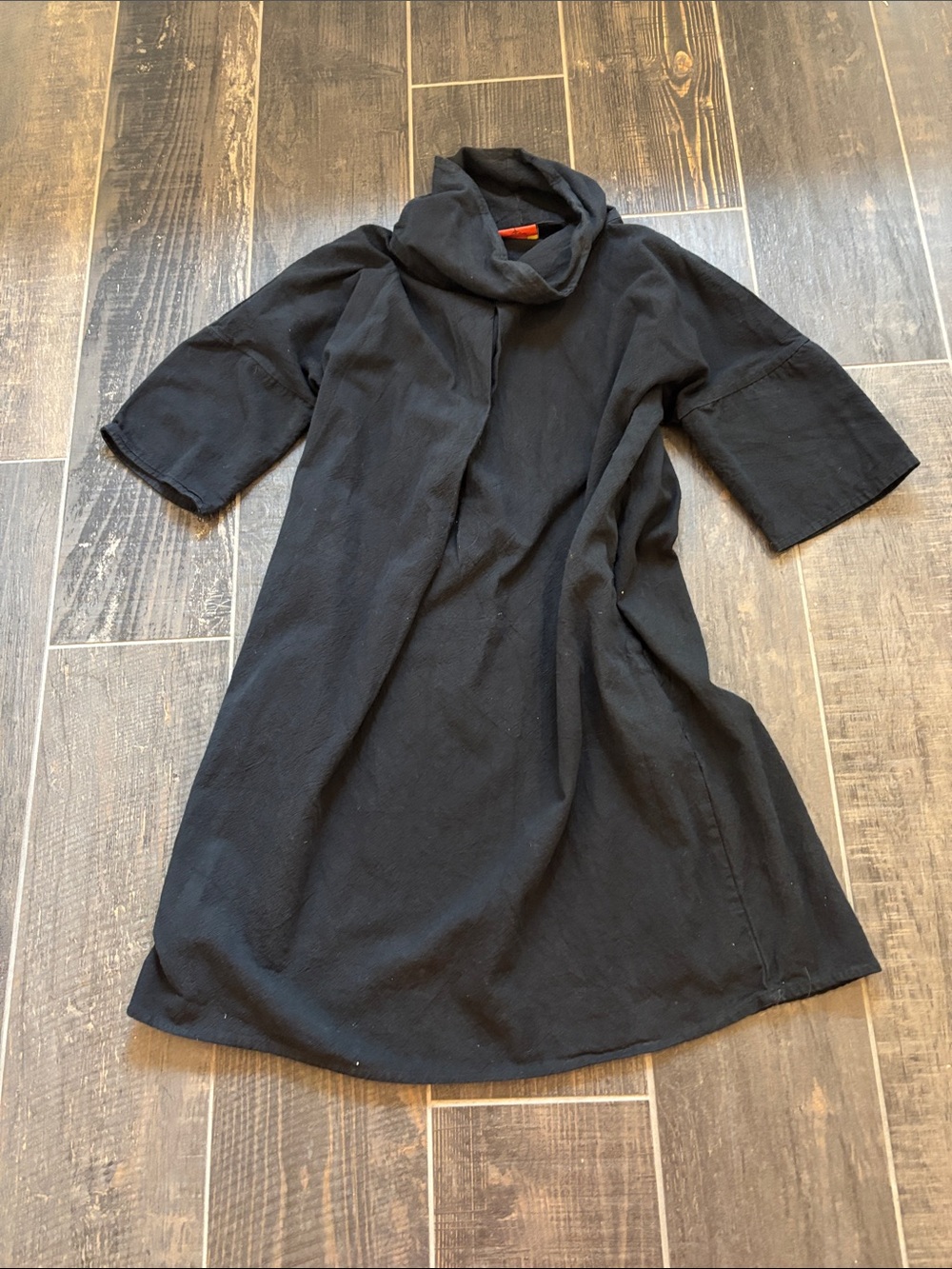 Black Cowl Neck Midi Dress - Unbranded